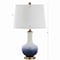 Jonathan Y Gradient 25" Ceramic/Brass LED Table Lamp, White/Navy JYL3019A - alternate 3