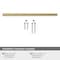 Amerock Caliber 6-5/16 inch 160mm Center-to-Center Golden Champagne Cabinet Pull BP36875BBZ - alternate 2