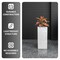 Leisuremod Terra Tall Square Fiberstone & MgO Clay Planter, Weather-Resistant, Indoor/Outdoor, No Assembly TP24DW - alternate 3