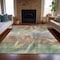 Homeroots 3' X 5' Beige And Copper Abstract Washable Indoor Outdoor Area Rug 631329 - alternate 3