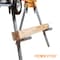 Powertec Portable Miter Saw Stand w/ 330lb Load Capacity, 8in Wheels & 3-Prong Tripple Outlets, Folding Design MT4000BN - alternate 2