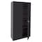 Sandusky Lee Storage Cabinet, 72 in H, 36 in W, 18 in D, Swing, Keyed, Black, 4 Shelves VF41361872-09 - alternate 1