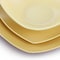 Gibson Home Zen Buffetware 12 Piece Square Fine Ceramic Dinnerware Set in Matte Yellow 750118979M - alternate 3