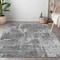 Homeroots 3' X 5' Gray And Charcoal Geometric Washable Indoor Outdoor Area Rug 594551 - alternate 2