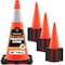 Xpose Safety Traffic Safety Cone, 28 in, PVC, 6 in Reflective Collar, DOT Approved, Orange, 24 pk OTC28-6-24-X - alternate 1