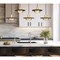 Z-Lite Ludo Matte Black + Modern Gold 5 Light Linear Chandelier 829P12-5L-MB-MGLD-LE - alternate 2