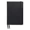 Tru Red Flexible-Cover Business Journal, Elastic Closure, 1-Subject, Narrow Rule, Black Cover TR54777 - alternate 1
