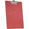 Acrimet 3 Pack Clipboard Letter Size Low Profile Clip & Side Rulers, Durable Plastic, Clear Red, 3PK 134.7 - alternate 3