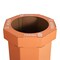 Happimess Fleur 25-Gallon Disposable Corrugated Cardboard Event Trash Can and Recycling Bin, Carrot Cake, 2PK HPM1300B-SET2 - alternate 3