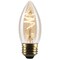 Satco 3.5 Watt C11 LED 2000K CCT Medium Base Clear Glass Amber Coil Filament Dimmable 120 Volt S14222 - alternate 2