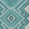 Homeroots 9' X 12' Teal Blue And Ivory Tribal Washable Indoor Outdoor Area Rug 598158 - alternate 2