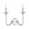 Z-Lite Allistair 2-Light Wall Sconce, 15 in W, Polished Nickel 352-2S-PN - alternate 2