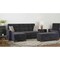 Homeroots 52" Black and Brown Microfiber Tufted Storage Ottoman 608898 - alternate 2