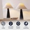 Jonathan Y Harrison 22.5" Modern Contemporary Sculptural Tapered Cone Resin LED Table Lamp, Matte Black, 2PK JYL5607A-SET2 - alternate 3