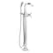 Delta Stryke Floor Mount Tub Filler Trim, 11.84 in, Lumicoat Chrome T47766-PR-FL - alternate 2