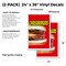 Signmission Cheeseburgers, Vinyl Decals Only 24 Inch x 36 Inch, Vinyl Decal, 2PK DSB-2436-2PACK-Cheeseburgers - alternate 2