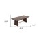 Homeroots 87" Dark Mango Rectangular Solid Wood Dining Table 486018 - alternate 2