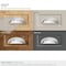 Amerock Ashby 3 inch or 4 inch 76mm or 102mm Center-to-Center Polished Chrome Cabinet Cup Pull BP3664026 - alternate 2