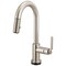 Brizo Litze Smarttouch Pull-Down Prep Faucet with Arc Spout, Industrial Handle Stainless 64944LF-SS - alternate 1