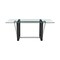 Homeroots 72" Clear And Black Glass And Iron Sled Base Dining Table 569430 - alternate 2