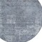 Homeroots 8' Blue And Gray Round Abstract Washable Indoor Outdoor Area Rug 615502 - alternate 2