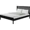 Homeroots Black Solid Wood Queen Bed Frame 523620 - alternate 2
