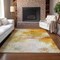 Homeroots 9' X 12' Orange Copper And Terra Cotta Abstract Washable Indoor Outdoor Area Rug 577725 - alternate 2
