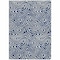 Homeroots 5' X 8' Navy Blue And Ivory Abstract Washable Indoor Outdoor Area Rug 598981 - alternate 2