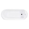 Kingston Brass 66-Inch Acrylic Oval Double Ended Freestanding Tub with Drain and Anti-Skid Surface VTDR662723C310 - alternate 1