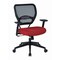 Space Seating 55 Series Professional Black AirGrid Back Managers Chair, Red 5500-9 - alternate 1