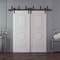 Sartodoors Sliding Closet Barn Bypass Doors 60x84 inches White Solid Core Modern Interior ROYAL9855BBB-EMAL-6084 - alternate 1