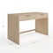 Martha Stewart Kayden Home Office Modular 2 Drawer Desk in Light Natural w/Brushed Gold Hardware NAN-PS-23519-LNT-GLD-MS - alternate 3
