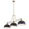 Z-Lite Melange Heritage Brass 3 Light Billiard 725-3HBR-D12MB+HBR - alternate 2