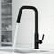 Vigo Hart Angular Single Handle Pull-Down Spout Kitchen Faucet in Matte Black VG02036MB - alternate 2