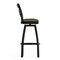 Flash Furniture HERCULES Black  inX in Back Swivel Metal Barstool - Mocha Vinyl Seat XU-6F8B-XSWVL-MCHV-GG - alternate 3