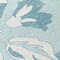 Homeroots 8' Teal Blue Aqua And Ivory Round Floral Washable Indoor Outdoor Area Rug 589574 - alternate 2