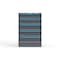 Strong Hold 5 drawer cabinet - (2x 6ft, 3x 7ft) - Blue accents - E-Lock w/ Tracking S3044-PPTAS-0501FS - alternate 1