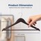 Serenelife Wooden Coat Hangers, Durable Suit Hangers w/ 360 Deg Swivel Hook and Notches, Slim Design, 10PK SLHWDBRWN10 - alternate 2