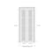 Sartodoors Sliding Closet Bi-fold Doors, Felicia 3355 Matte Black with Clear Glass, Sturdy Tracks Moldings Tr FELICIA3355BF-BLK-36 x 84 (2* 18x84) - alternate 2