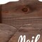 Homeroots 10" Brown Wood Envelope Shaped Mail Desk Organizer 661189 - alternate 2