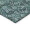 Homeroots 5' X 8' Teal Blue Aqua And Ivory Floral Washable Indoor Outdoor Area Rug 581925 - alternate 3