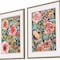Homeroots Set Of Two Flower Patch Gold Framed Print Wall Art, 2PK 526123 - alternate 2