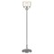 Homeroots 62" Nickel Novelty Floor Lamp With Clear Seeded Glass Globe Shade 523438 - alternate 2