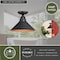 Vaxcel Outland Hammered Metal Bronze Rustic Outdoor Semi Flush Mount Ceiling Light T0667 - alternate 3