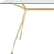 Homeroots 60" Clear And Gold Glass And Steel Dining Table 546175 - alternate 2