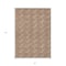 Homeroots 3' X 5' Copper And Beige Geometric Washable Indoor Outdoor Area Rug 595025 - alternate 2