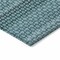 Homeroots 9' X 12' Teal Blue And Aqua Striped Washable Indoor Outdoor Area Rug 610616 - alternate 2