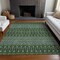 Homeroots 5' X 8' Olive Green And Blue Tribal Washable Indoor Outdoor Area Rug 582579 - alternate 2