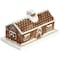 Martha Stewart 7in x 3.7in Ceramic Gingerbread House Butter Dish in Brown 140229.02 - alternate 1