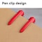 Deli MATE Permanent Marker, Dual Tip (Bullet/Needle), Red, 12PK EU10440 - alternate 2